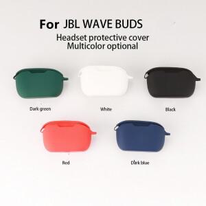 jbl호환 Wave Buds/Buds 2 케이스 단색 무지 이어폰 커버 Fundas 쉘 소프트 충격 방지 실리콘 액세서리