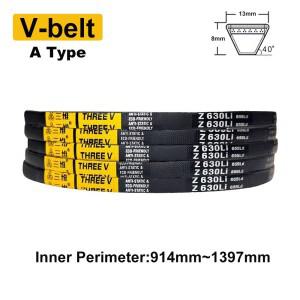 V벨트  A 고무 구동 컨베이어 동력 전달 스트랩주변 914-1397mm