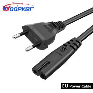 Woopker Eu 전원 코드 Dell 노트북 충전기 프린터 라디오 스피커 PS4 XBOX LG 용 2 핀 IEC320 C7 연장