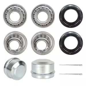 KABOBEARING 2 세트는 3/4인치 액슬 트레일러 휠 허브 베어링 LM11949 8489TC 씰 OD 45.72mm 먼지 덮개 및