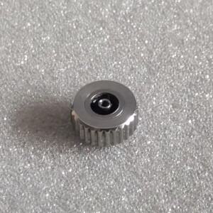 시계 수리 L4429에 대 한 플랫 튜브와 1 조각 실버 컬러 스틸 크라운 3.5mm-7mm 머리 직경