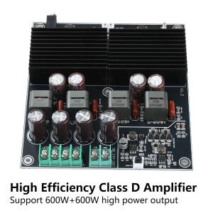 HIFI 듀얼 코어 TPA3255 스테레오 앰프 보드 2 채널 600W + 클래스 D 디지털 전력 증폭기 19-50V