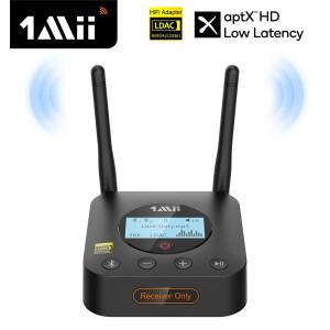 1Mii-B06Pro+ 블루투스 5.1 수신기  HiFi 오디오 aptX LL HD 3.5mm Aux LDAC 어댑터 홈 스테레오 TV PC LCD