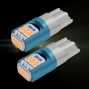 슈퍼 브라이트 LED 자동차 통관 2 개  T10 W5W 웨지 턴 사이드 전구 인테리어 독서 돔 램프 12V
