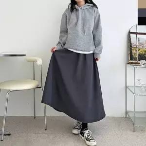 여성골덴스커트 TBZ GAA FW1051W 여자 겨울 코듀로이 골덴 플레어 롱 스커트 양털안감