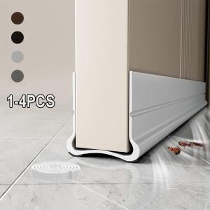 1-4PCS 자체 접착 도어 하단 씰링 스트립 방음 펠트 PVC 유연한 방풍 및 방진 날씨