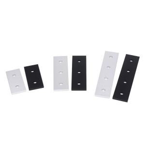 10Pcs 20 시리즈 2/3 홀 조인트 스트립 플레이트 V-슬롯 알루미늄 압출 프로파일 3D 프린터 용 커넥터 패스