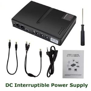미니 소형 DC UPS 무정전 전원 공급 장치  18650 교체 가능 배터리 백업  라우터 와이파이 모뎀용  5V  12V
