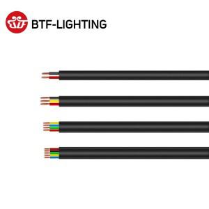 10m 2pin/3pin/4pin/5pin 야외 방수 전기 케이블 24/22/20/18/17 AWG 확장 PVC 와이어 LED 스트립 연장 전