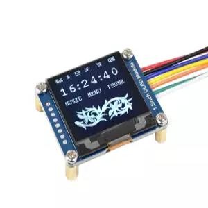 1.5인치 OLED 디스플레이 모듈 128x128 픽셀 SPI/I2C 인터페이스 16 그레이 스케일 3.3V/5V 작동 전압