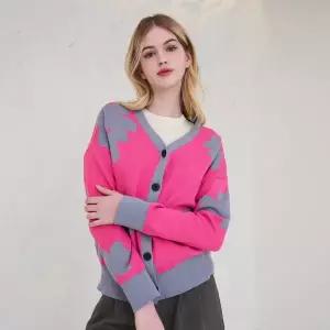 립밤 브랜드관 Lipbbam 24SS 오가닉 면 자카드 가디건 HK-LCS501-PSGR-01