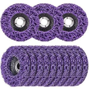 1PCS100/115/125mm 산호 디스크 폴리 스트립 앵글 그라인더 페인트 녹 제거 다이아몬드 휠 플랩 Clean Abra