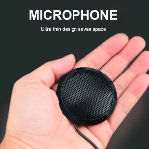 USB 3.5mm 전방향 콘덴서 마이크  미끄럼 방지 베이스  온라인 회의 및 수업용 데스크탑 컴퓨터 360 °
