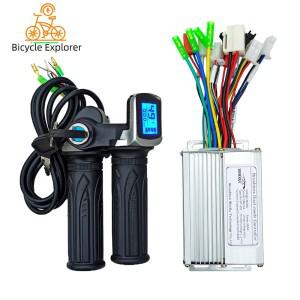 전기 자전거 스쿠터 용 36V 48V 350W 18A 전자 브러시리스 전동 드라이브 컨트롤러 LCD 디스플레이 스로틀
