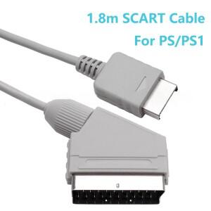 PS1 오디오 코드 용  1.8m Scart 케이블 Plastation One AV 와이어