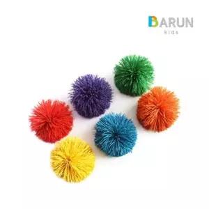 바른키즈 쿠쉬볼 쿠시볼 감각볼 6개세트 유아체육 주고받기 신체활동 바구니넣기