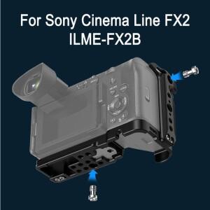 PULUZ For SONY호환호환 FX2 비디오 카메라 케이지 안정기 Cinema ILME-FX2B 알루미늄 합금 마운트 확장 프
