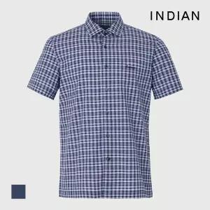인디안 INDIAN 잔체크 반팔셔츠_MITNS3M3211 1135366