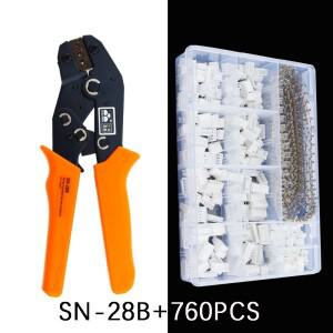 SN-28B 압착 펜치 도구 세트-1550pcs 2.54mm  커넥터 및 핀  460pcs 760pcs JST-XH 키트