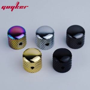 1PCS 크롬 블랙 골드 일렉트릭 기타 베이스 손잡이 19MMx19MMx6MM