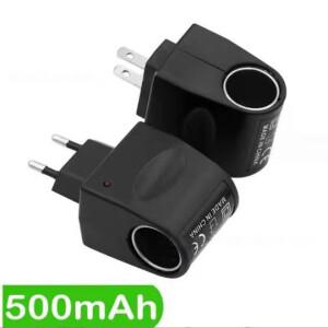 자동차 시가 라이터 어댑터 AC 220V DC 12V EU 미국 플매트 카펫 러그 변환기 벽 전원 소켓 액세서리