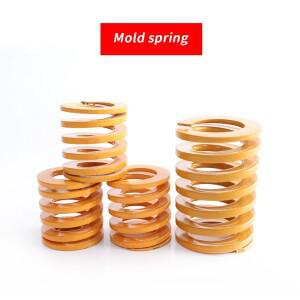 외경 6~25mm 노란색 극경량 금형 스프링 합금강 직사각형 플랫 와이어 길이 20~175mm