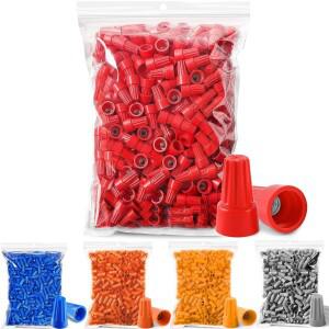 75/25pcs 고속 커넥터 스프링 캡 압착 끝 터미널 AWG24-7 절연 전기 삽입 스플 라이스 회전 와이어 연결