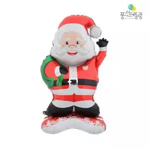 은박풍선 산타스탠딩풍선 산타 안경 스탠딩 크리스마스산타풍선 대형
