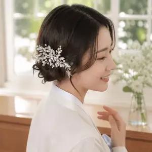 [하프클럽/]한복 머리장식 뒤꽂이 헤어 액세서리 신부 예식 혼주 코사지