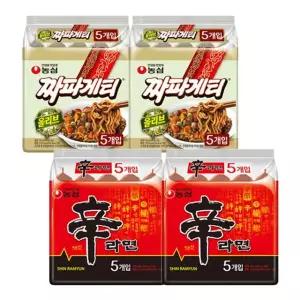 농심 신라면 10개 + 짜파게티 10개