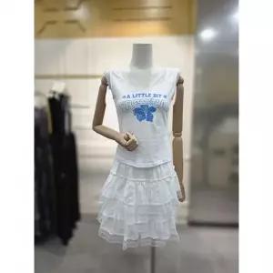 수량한정 [에고이스트] 플라워 레이스 나시 티셔츠 ES2OTH72WH 2731664