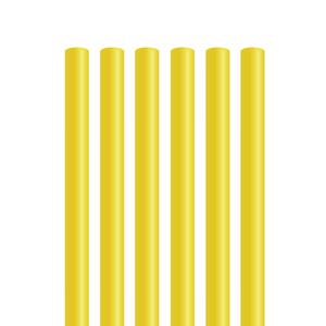 7mm 25cm 일자빨대 벌크포장 노랑 1봉 500개