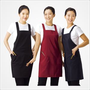 라인유니폼 벨크로 미니 유니폼/미용실가운/식당앞치마