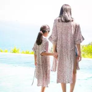 마켓비 비치 로브 가디건 가운 체리 아이보리 아동 M