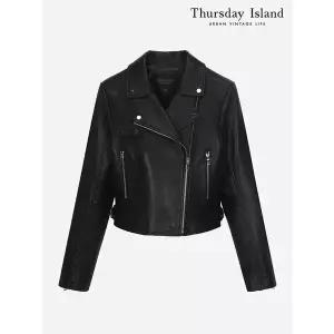 [써스데이아일랜드][Thursday Island] 라이더 가죽 자켓(T238MLT244W)