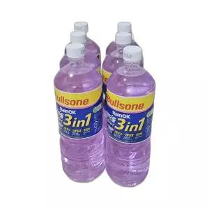레인OK 3in1 에탄올 코팅 워셔액 1.8L 6개입 친환경 사계절용