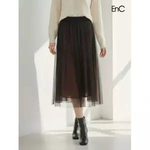 이앤씨 ENC 레이어드 샤 스커트 ENWH14C88W 676774