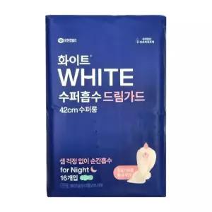 화이트 수퍼흡수 수퍼롱 오버나이트42cm 16개입