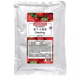 앤드로스 딸기 리플잼 1kg/스트로베리쨈/토스트쨈/과일쨈/대용량쨈/통조림쨈/식당용/업소용/카 페용/요리용