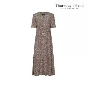 [Thursday Island] V넥 로브 원피스(T244MOP632W)