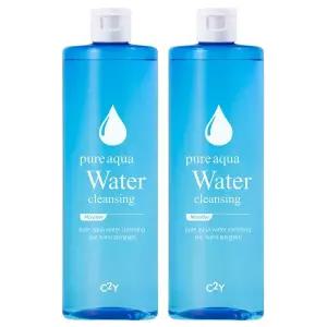 C2Y 아쿠아 대용량 클렌징워터 리무버 500ml 2개