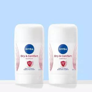 니베아 데오드란트 스틱 드라이 앤 콤포트 50ml, 2개