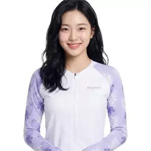 [디스커버리] 여성 루즈핏 풀집업 래쉬가드 DWSW68043-LVD