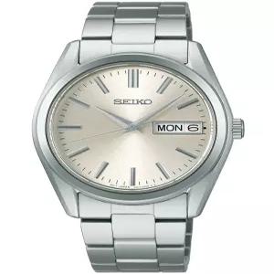 세이코 셀렉션 남성 쿼츠 손목시계 SBTH007 데이데이트 샴페인골드