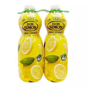 Don Simon 스퀴즈드 레몬주스 1L x 2 간식 군것질 입가심 대용량 업소용
