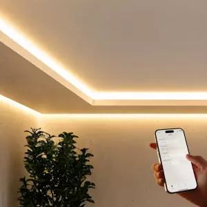 더쎈 IoT 스마트 LED T5 라인조명 블루투스 리모컨 디밍 간접등 300mm