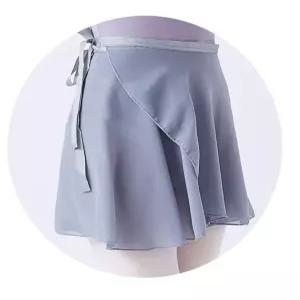 성인 발레 스커트 쉬폰 힙커버 랩치마 무용복 밸리 댄스복 치마