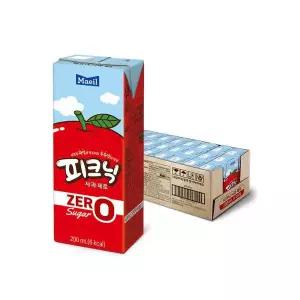 피크닉 사과 드링크 음료 주스 제로 200ml 24개 GST MNS