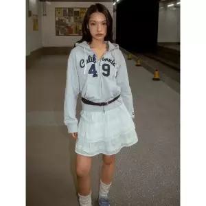 매장정품 WHO.A.U 후아유 Patch Crop Hood Zip-up WHMZG1111F WHMZG1111F0098 1675332