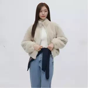 매장정품 PLASTIC ISLAND 플라스틱 아일랜드 플라스틱아일랜드 하이넥 페이크퍼 자켓 (PR4FJ201) PR4FJ201